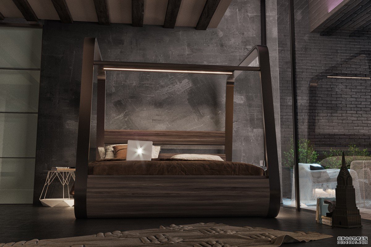 杏耀注册Hi-Interiors新推出的应用程序智能床,内置投影仪和音响系统