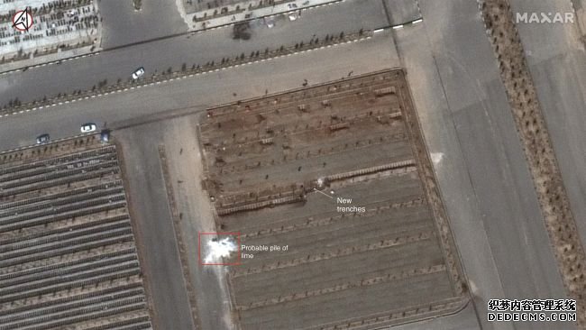 杏耀下载卫星图像显示,伊朗为冠状病毒受害者修建了万人坑