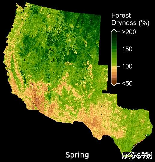 跟踪火药桶:杏耀平台斯坦福大学的科学家绘制了横跨美国西部的野火燃料湿度图