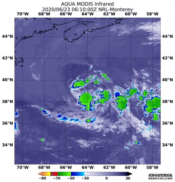 美国宇航局分析了最杏耀app新的大西洋亚热带低气压