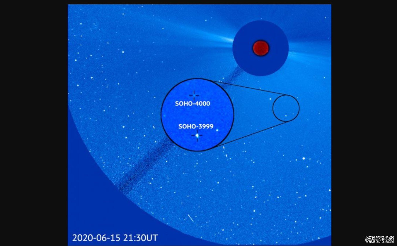 ESA上的NRL望远镜，登录杏耀平台NASA SOHO发现第4000颗彗星