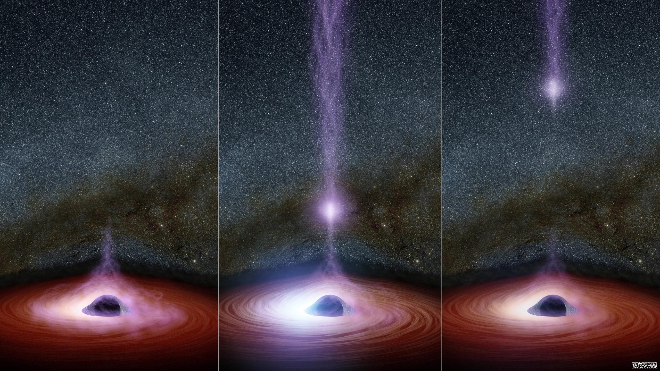 杏耀首先，天文学家观察到一个黑洞的日冕消失，然后又重新出现