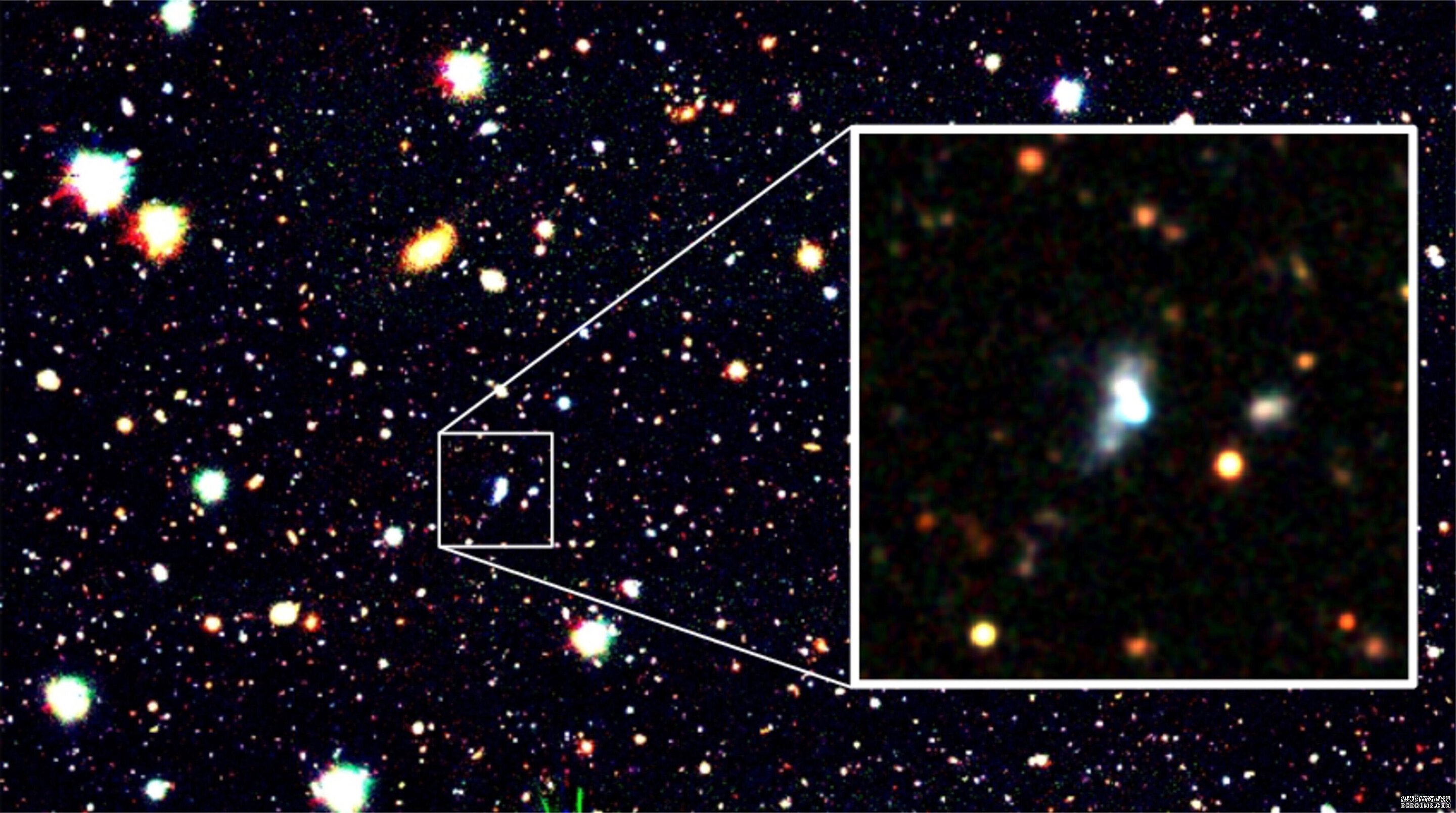杏耀流水机器学习发现了一个令人惊讶的早期星系