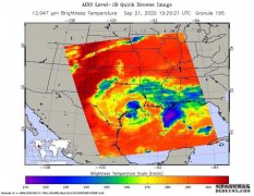<b>杏耀流水美国宇航局的图像显示了热带风暴贝塔</b>