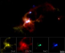 <b>一对巨大的新生恒星被包裹杏耀在含盐的水蒸气</b>